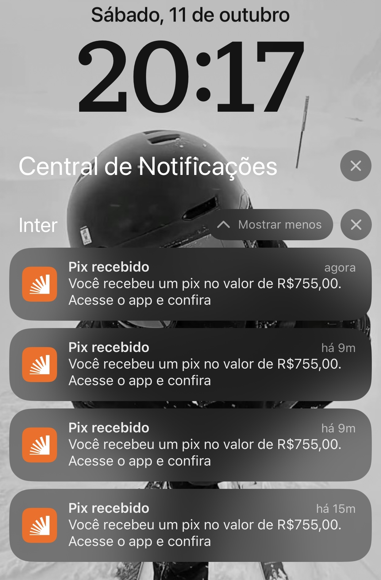 Prova de ganhos